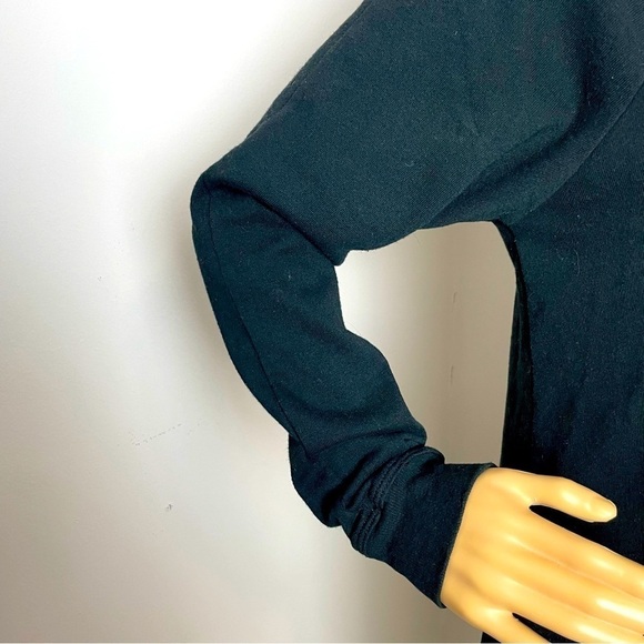 Disney Tim Burton’s Nightmare Before Christmas Sweatshirt Ruffle Hem Black/Yello - Picture 3 of 9